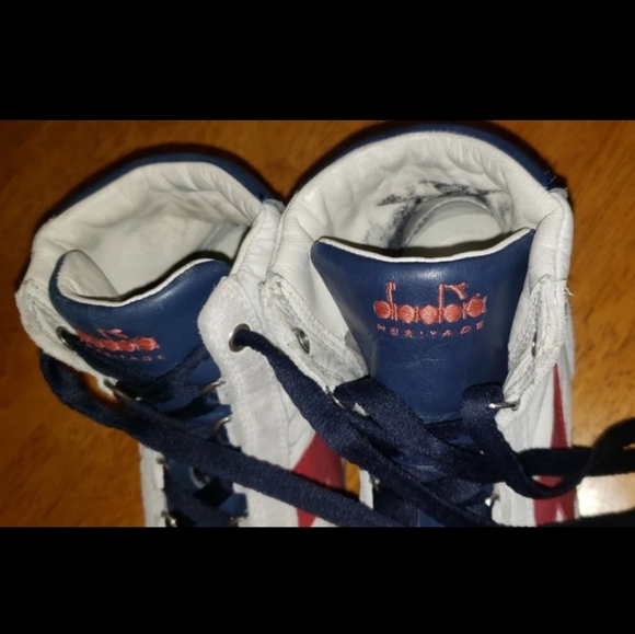 Diadora Heritage High Top Suede Sneakers - Picture 9 of 12